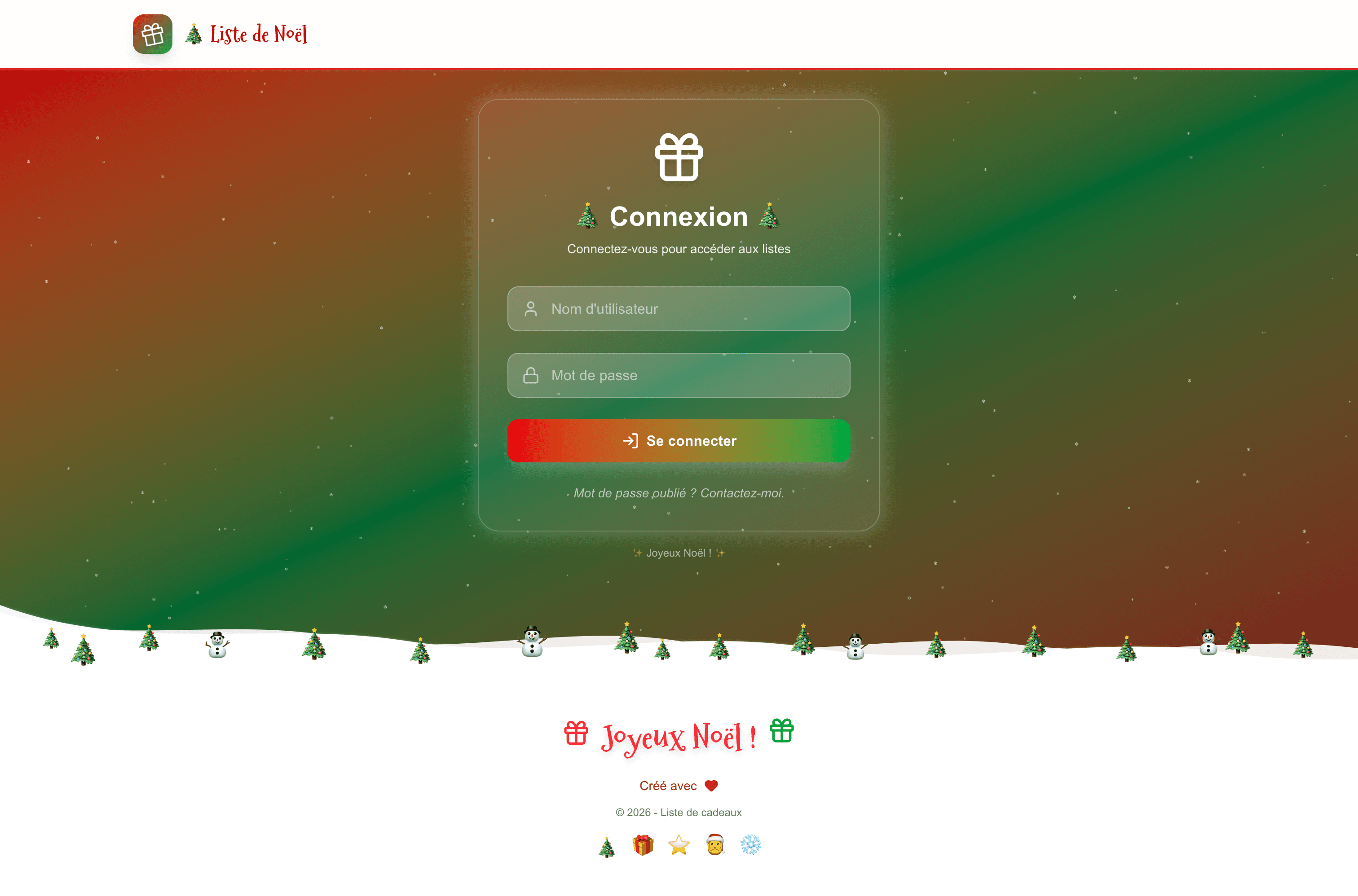 Vue d'ensemble de l'application Wishlist